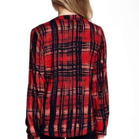 VERY J Long Sleeve Drape Blouse - Picture 2 of 4